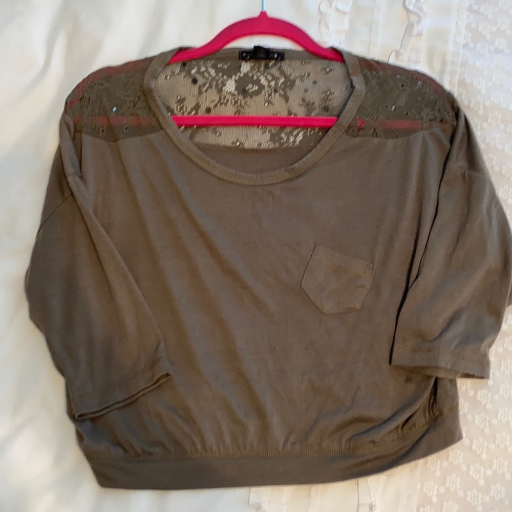 Olive Crop Top